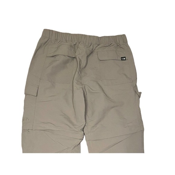 The North Face Belted Convertible Hiking Pants Men’s Large 35x 30.5 Khaki Nylon - Picture 5 of 10